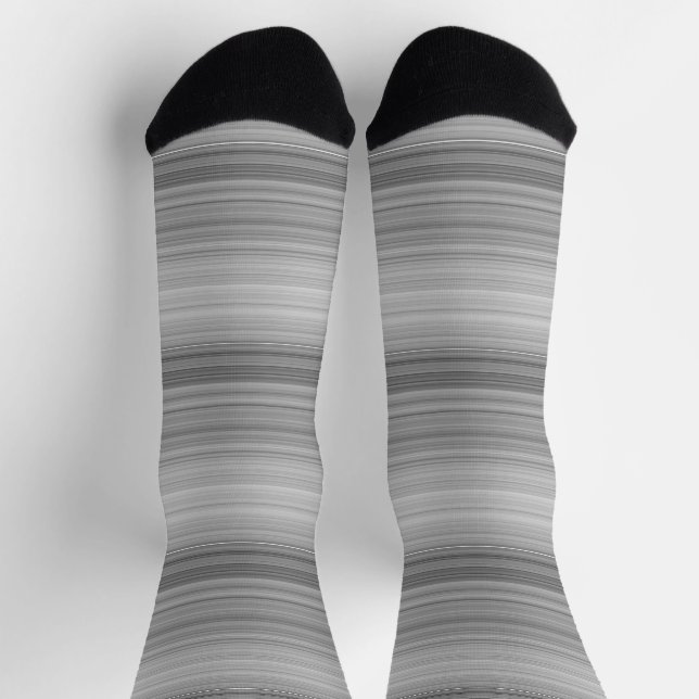 Cute gray stripes socks (Top)