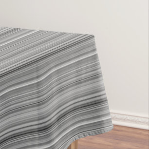 Cute gray stripes tablecloth
