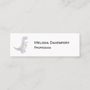 Cute Gray Tyrannosaurus Rex Dinosaur Toy Mini Busi Business Card