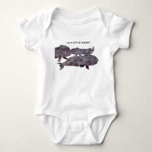 Cute Gray Whales Infant Apparel Baby Bodysuit