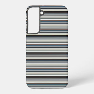 Cute gray white stripes samsung galaxy s22+ case