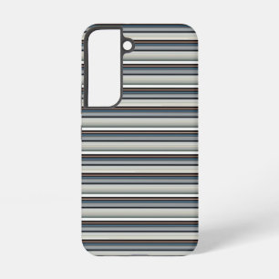 Cute gray white stripes samsung galaxy s22 case