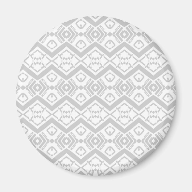 Cute gray zigzag pattern  magnet (Front)