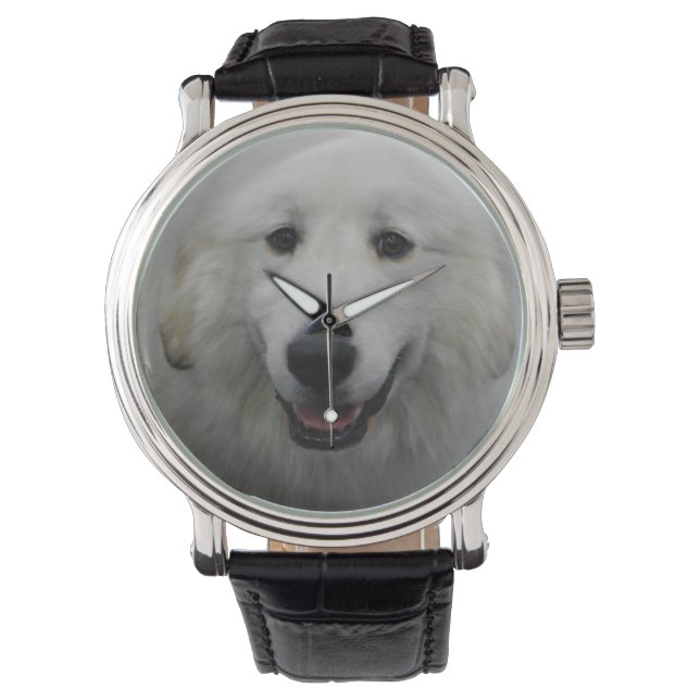 Cute Great White Pyrenees Watch (Front)