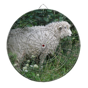 Cute Greedy Sheep Eating Dart Board