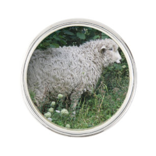 Cute Greedy Sheep Eating Lapel Pin