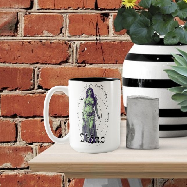 Cute Greek Goddess  Two-Tone Coffee Mug (Creator Uploaded)