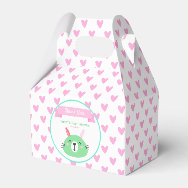 Cute Green Baby Bunny | Baby Shower Thank You