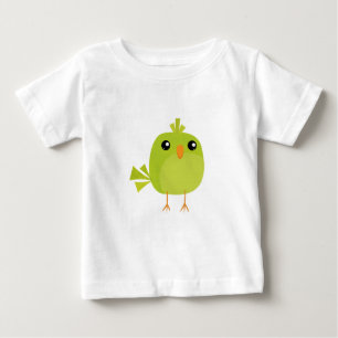 Cute Green Bird Cartoon Baby T-Shirt