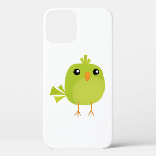 Cute Green Bird Cartoon iPhone 12 Case