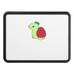 Cute green blushing strawberry turtle Classic T-Sh Hitch Cover