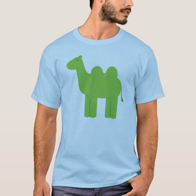 Cute Green Camel T-Shirt (Front)