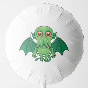 Cute Green Cthulhu Monster Balloon