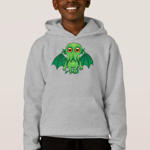 Cute Green Cthulhu Monster Hoodie