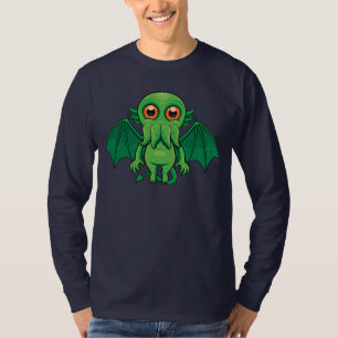 Cute Green Cthulhu Monster T-Shirt