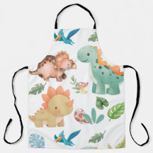 Cute green dinosaur