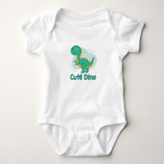 CUTE Green Dinosaur  Baby Bodysuit