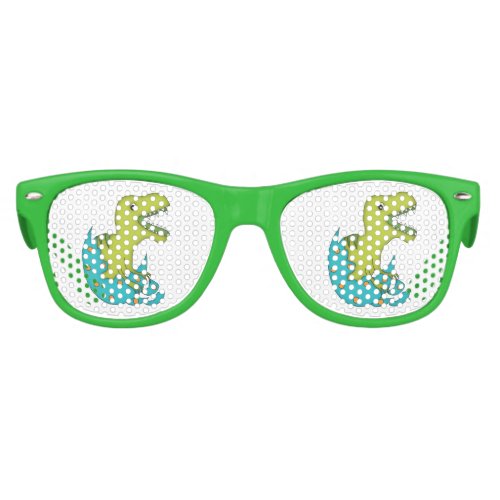 Cute Green DinosaurEgg Kids Sunglasses