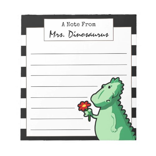 Cute Green Dinosaur From Teacher Notepad