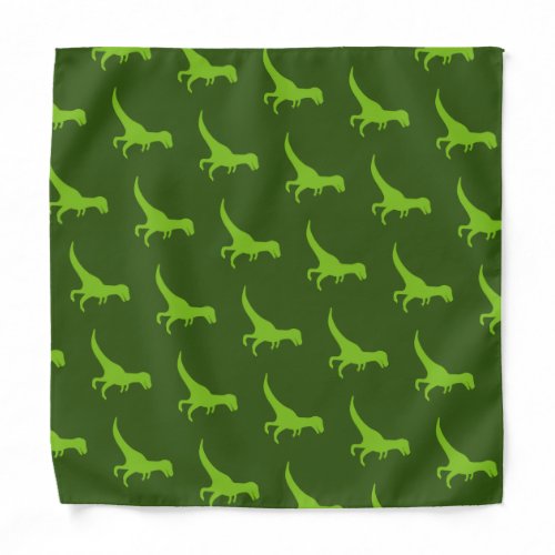 Cute green dinosaur kids bandana for children