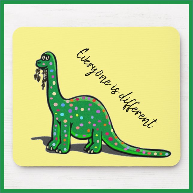 Cute Green Dinosaur Mousepad (Creator Uploaded)