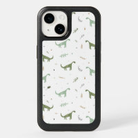 Cute Green Dinosaur Pattern