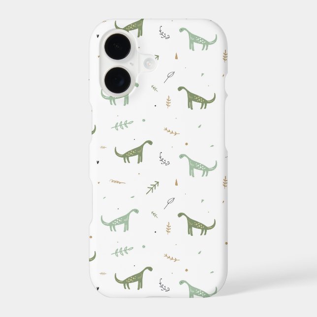 Cute Green Dinosaur Pattern Samsung Galaxy Case (Back)