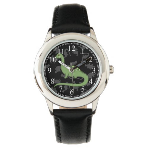 Cute Green Dinosaur Watch