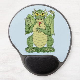 Cute Green Dragon Gel Mouse Pad