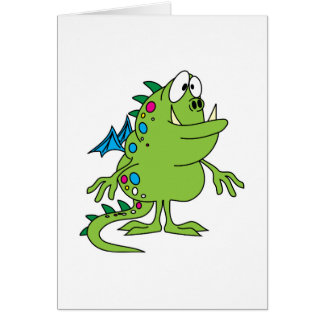 cute green dragon monster creature cards