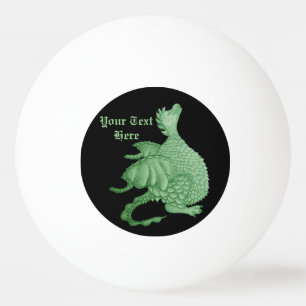 cute green dragon Ping Pong Ball