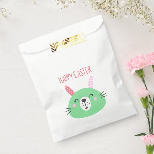 Cute Green Easter Bunny Favor Bag