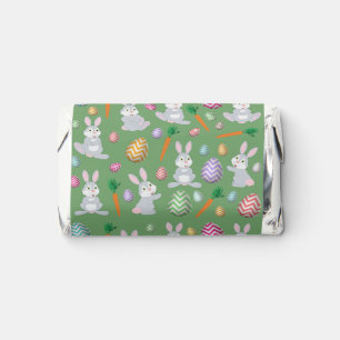 Cute Green Easter Bunny Rabbit Pattern  Hershey's Miniatures