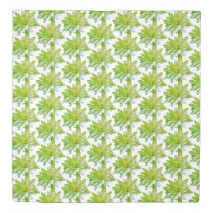 Cute green floral green flower green daisy duvet cover