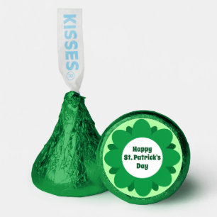 Cute Green Flower Design Happy St. Patrick's Day Hershey®'s Kisses®