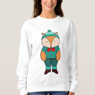 Cute green fox sweatshirt