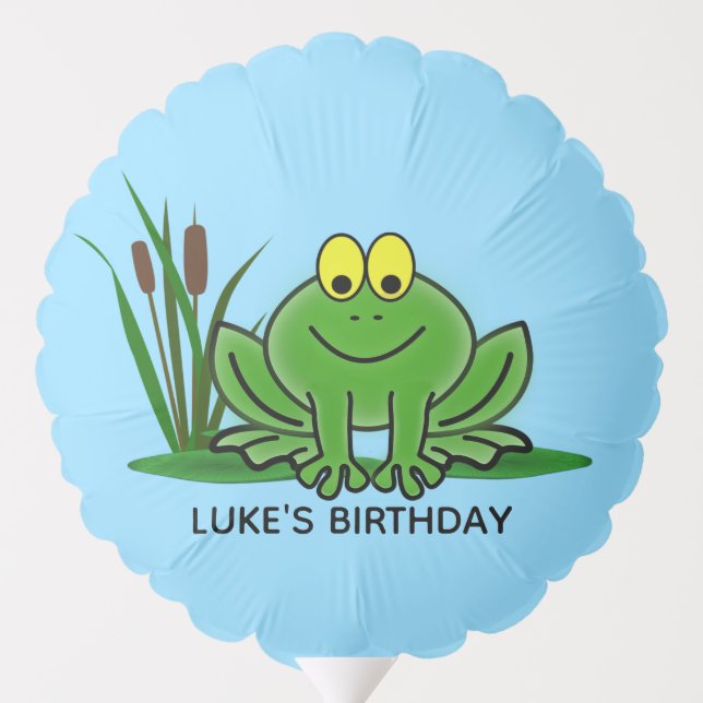 Cute Green Frog Balloon (Back)