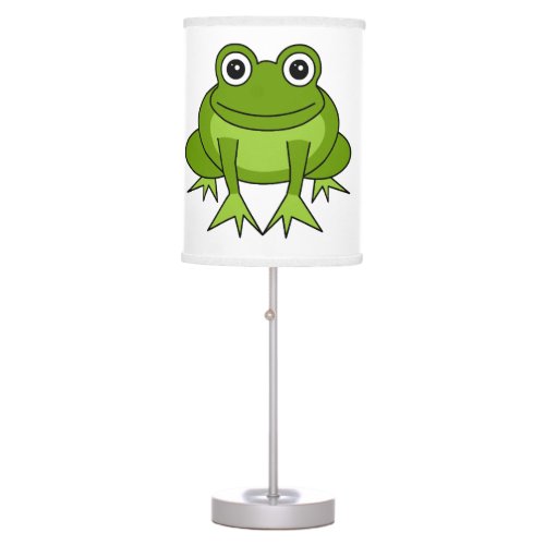 Cute Green Frog Cartoon Table Lamp