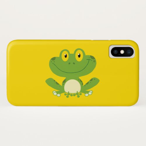 Cute Green Frog iPhone XS Case