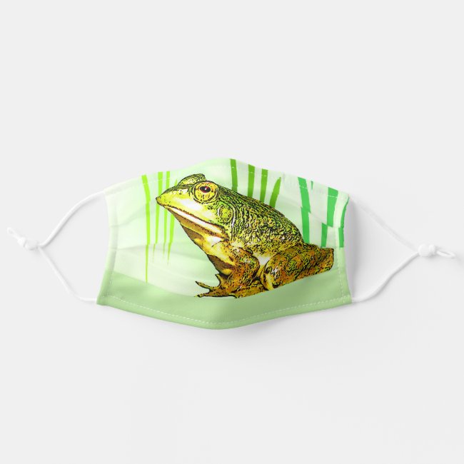 Cute Green Frog Cloth Face Mask
