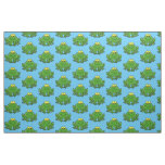 Cute Green Frog Design Fabric
