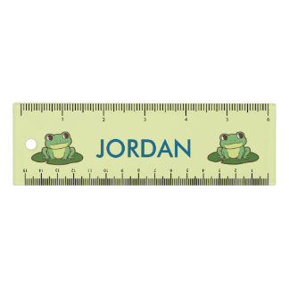 Cute Green Frog Ruler