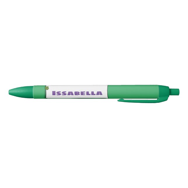 Cute green frog sign cartoon illustration pen (Bottom)
