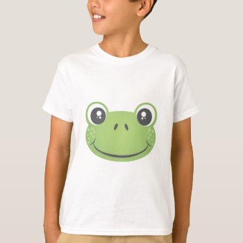 Cute Green Frog | T-shirt by nyxxie at Zazzle