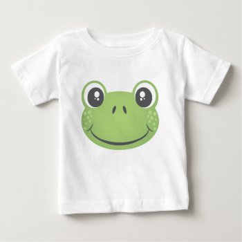 Cute Green Frog | T-shirt by nyxxie at Zazzle