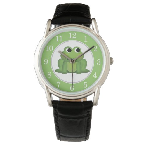 Cute Green Frog Watch