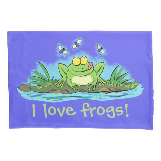 frog reading pillow