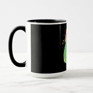 Cute Green Frog with Mushroom Hat Mug