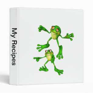 Cute Green Froggy Binder