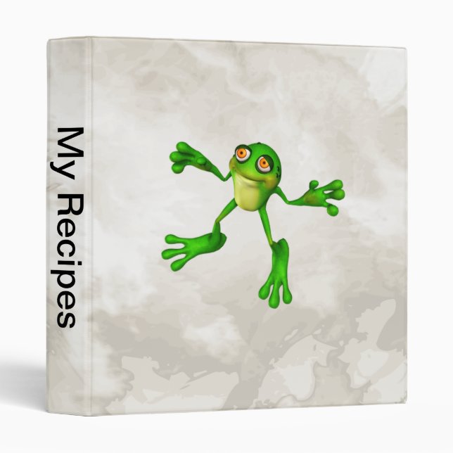 Cute Green Froggy Binder (Front/Spine)
